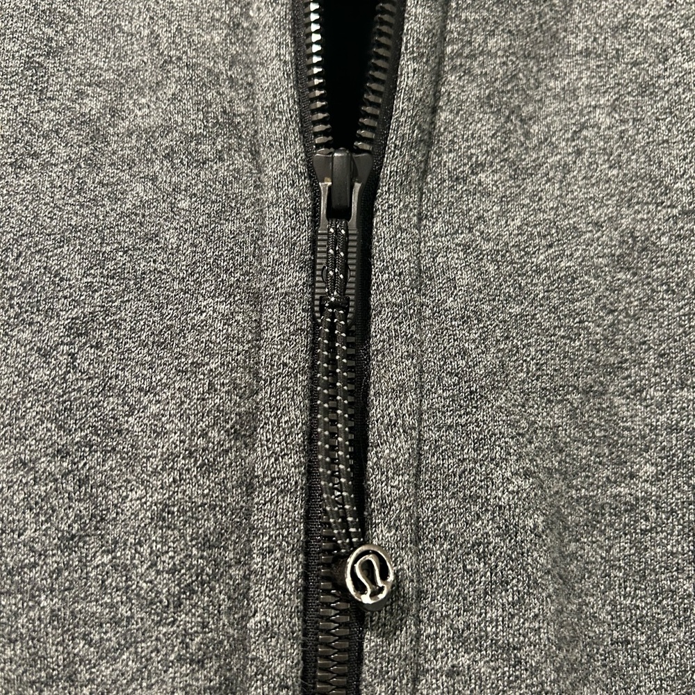Lululemon (full zip, black/grey marl, size 6) jacket